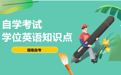 湖南自考學位英語